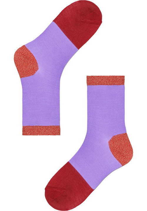 Happy Socks® Hysteria Kurzsocken, zweifarbig, für Damen, 5000 PURPLE, 39-41