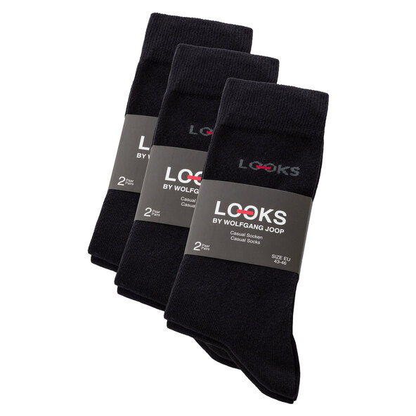 Socken, 6er Set, 35/38, schwarz
