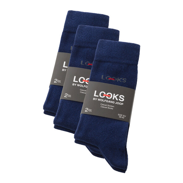 Socken, 6er Set, 35/38, marine