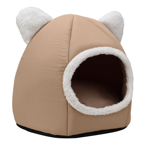 Katzenhöhle mit Ohren, beige
