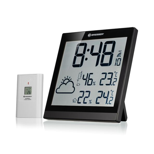 LCD-Wetter-Wanduhr ClimaTemp JC