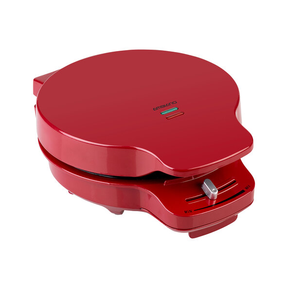 Waffeleisen, Herzform, rot