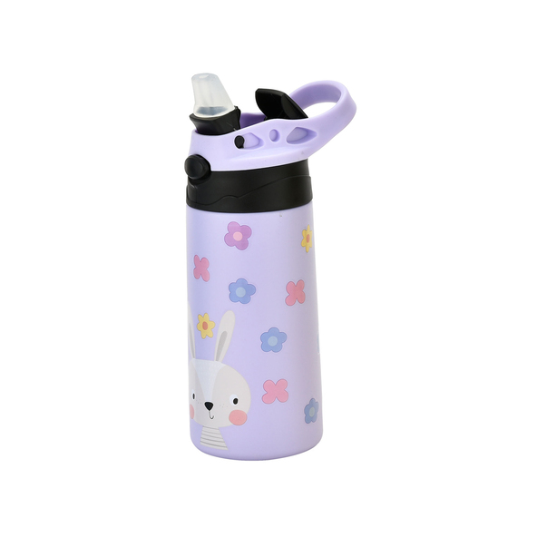 BTS Trinkflasche mit Tiermotiv, Kaninchen