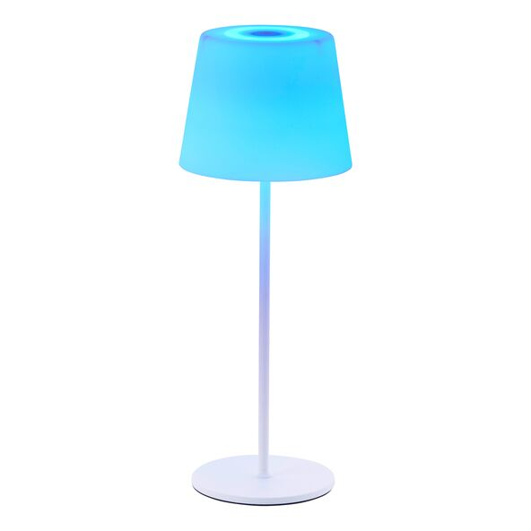 LED-Akku-Tischleuchte Cappo, mit RGB-Funktion – Energieeffizienzklasse G
