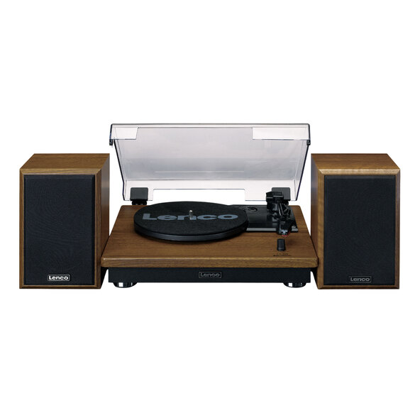 Bluetooth Plattenspieler mit externen Lautsprechern, Ls-100Wd, holzoptik