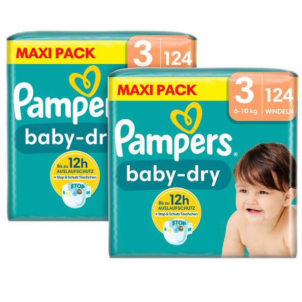 Baby Dry, Gr. 3 Midi, Maxi Pack, 2er Set