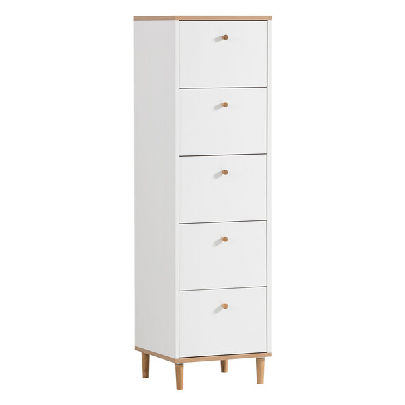 Kommode Emma, schmal mit 5 Schubkästen