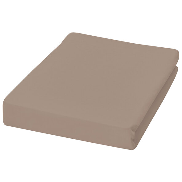Jersey Spannbetttuch, 140-160 x 200 cm, beige