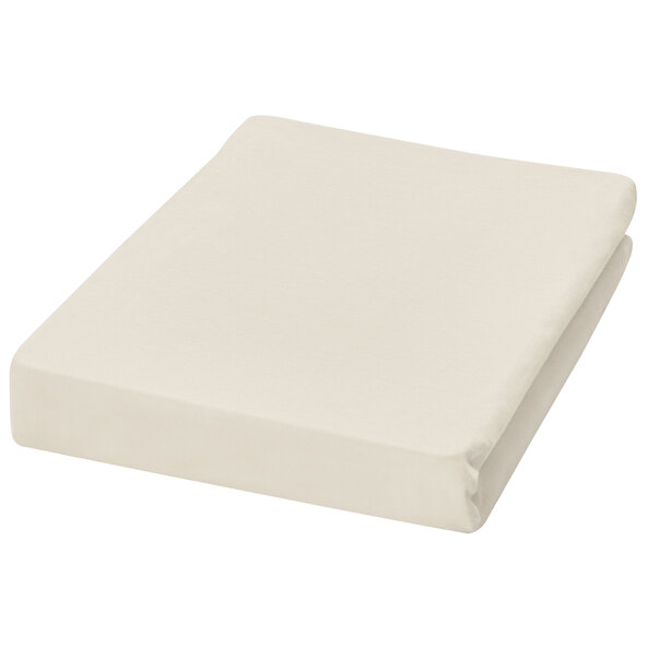 Jersey Spannbetttuch, 180-200 x 200 cm, crème creme