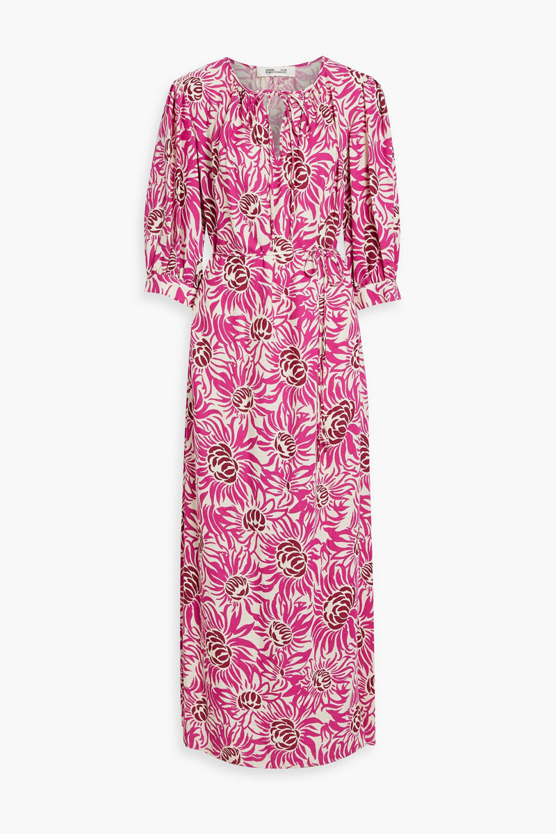 Diane von Furstenberg - Drogo printed canvas maxi dress - Purple - L