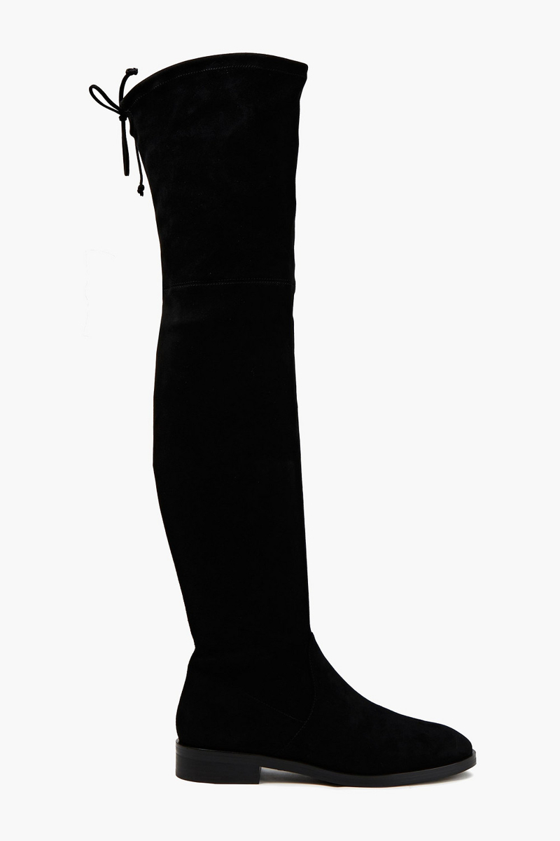 Stuart Weitzman - Jocey stretch-suede over-the-knee boots - Black - EU 36