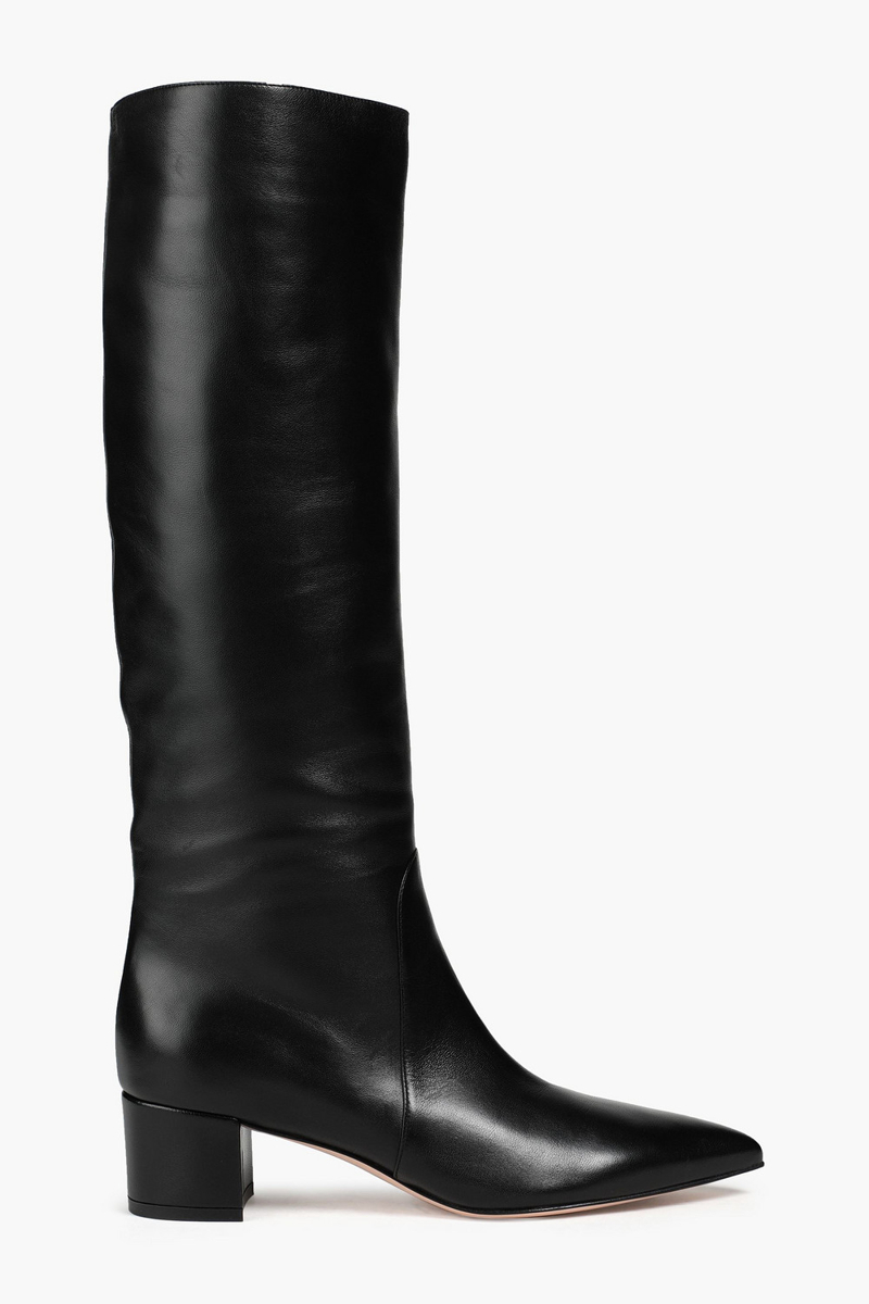 Gianvito Rossi - Leather knee boots - Black - EU 38
