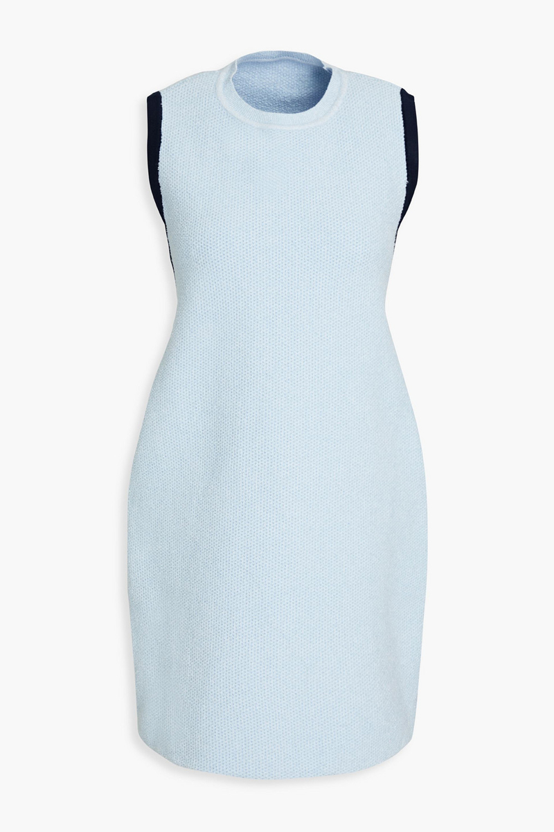 JACQUEMUS - Sorbetto cutout bouclé-knit mini dress - Blue - FR 42