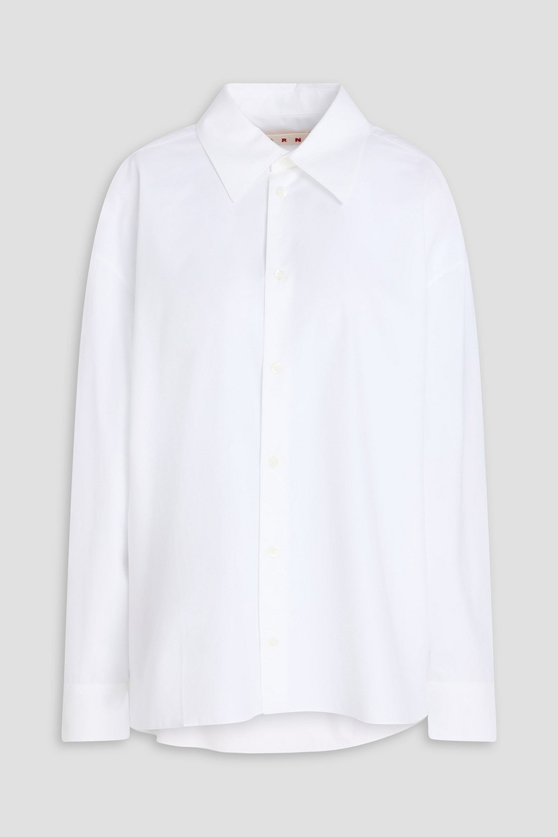 marni - cotton-poplin shirt - white - it 40