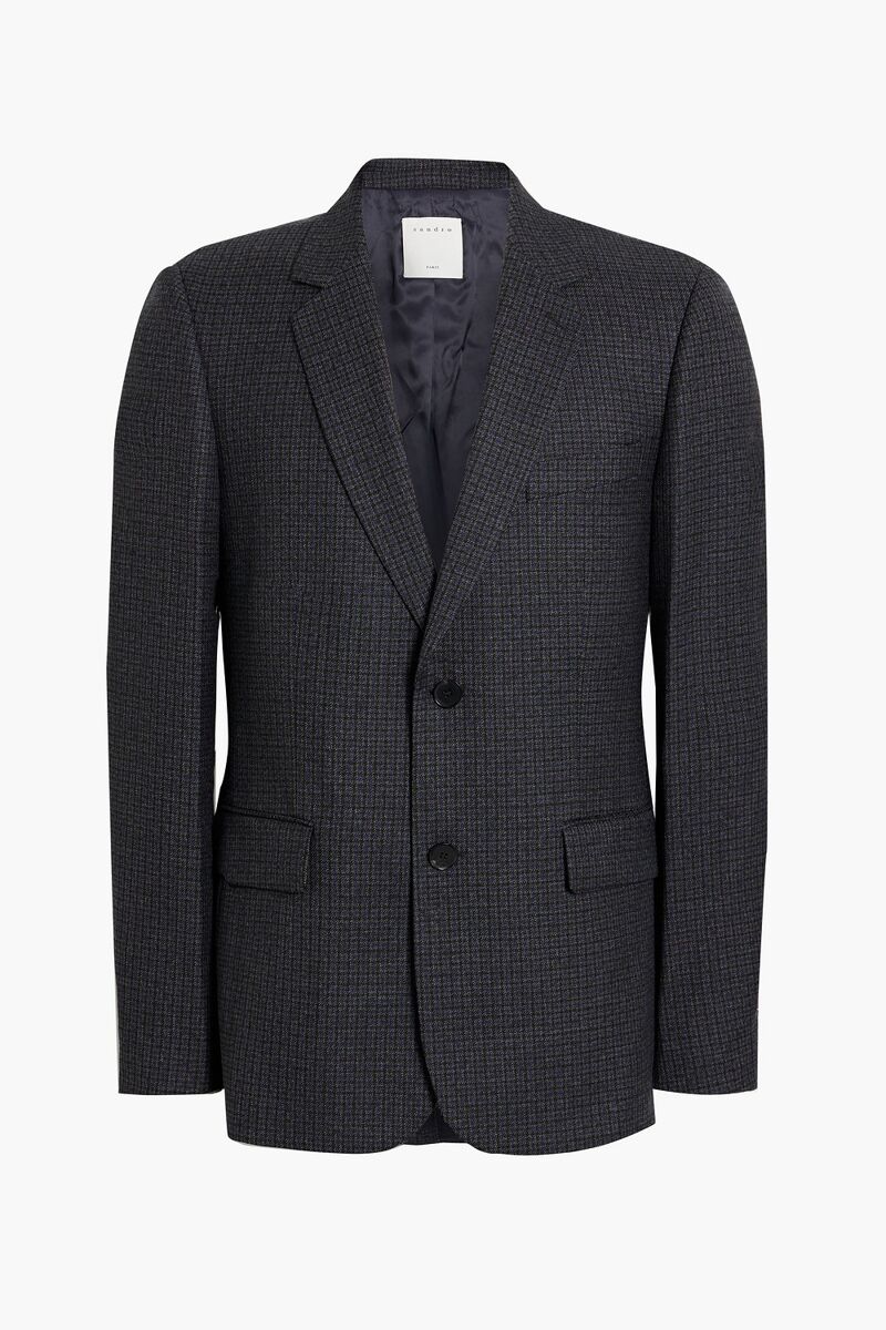 Sandro - Checked wool-tweed blazer - Gray - IT 50
