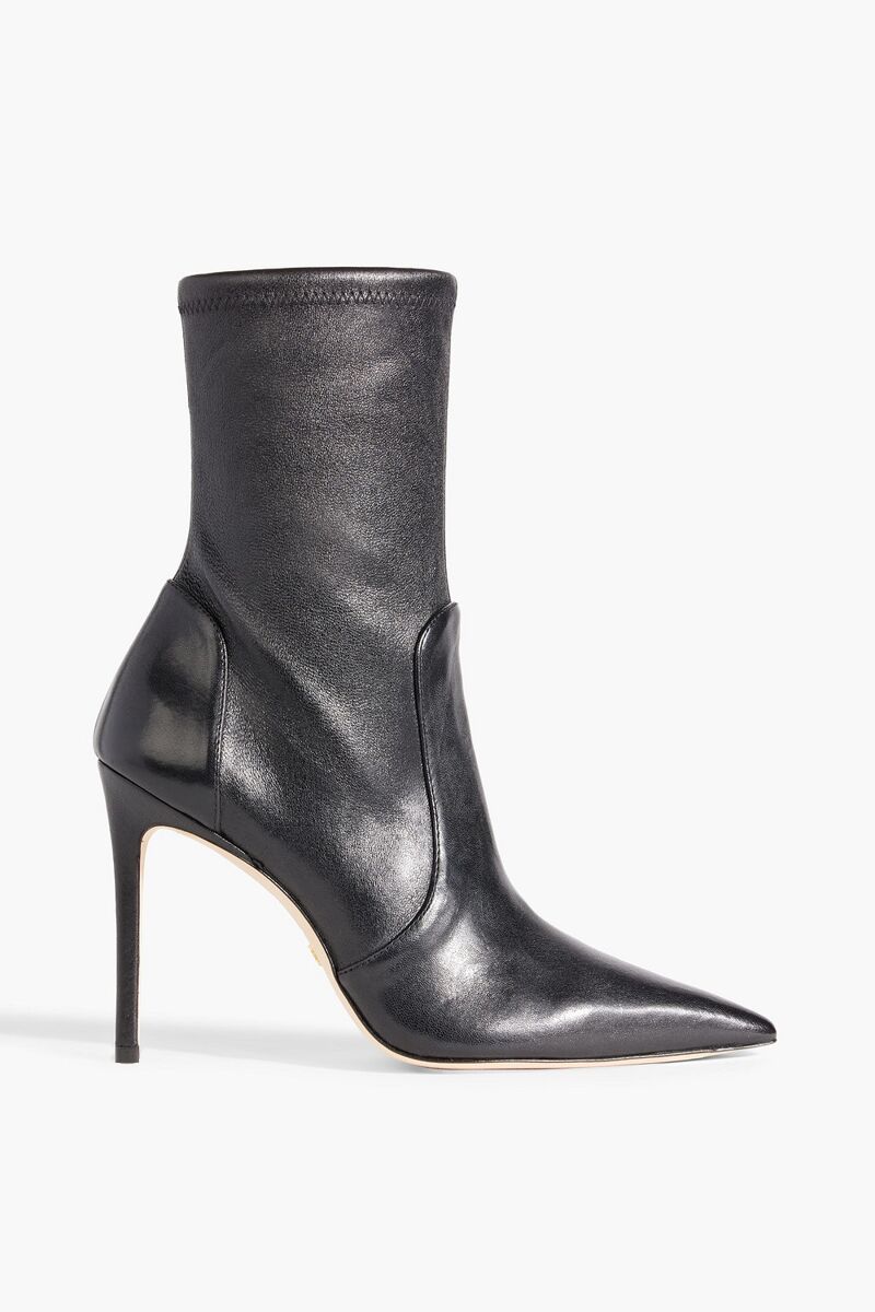 Stuart Weitzman - Stuart 100 leather ankle boots - Black - EU 40.5