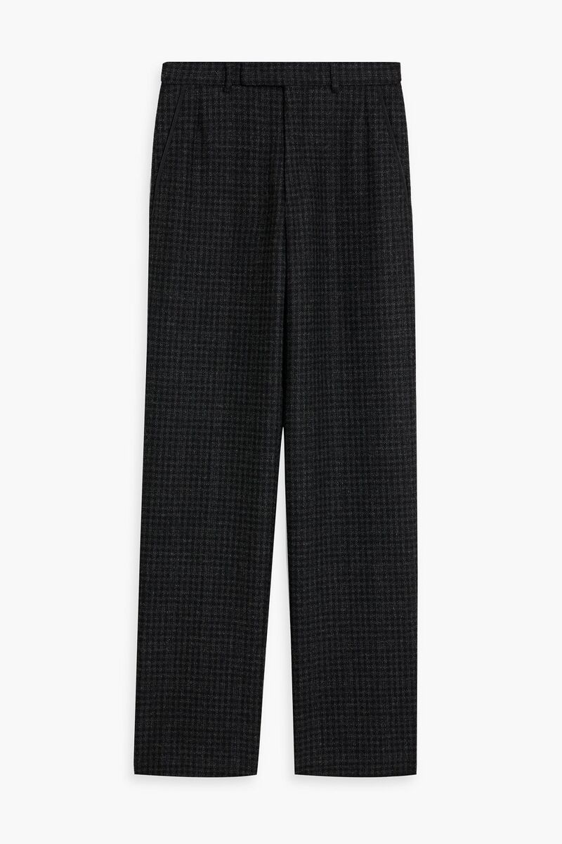 Thom Browne - Houndstooth wool-tweed pants - Black - 2