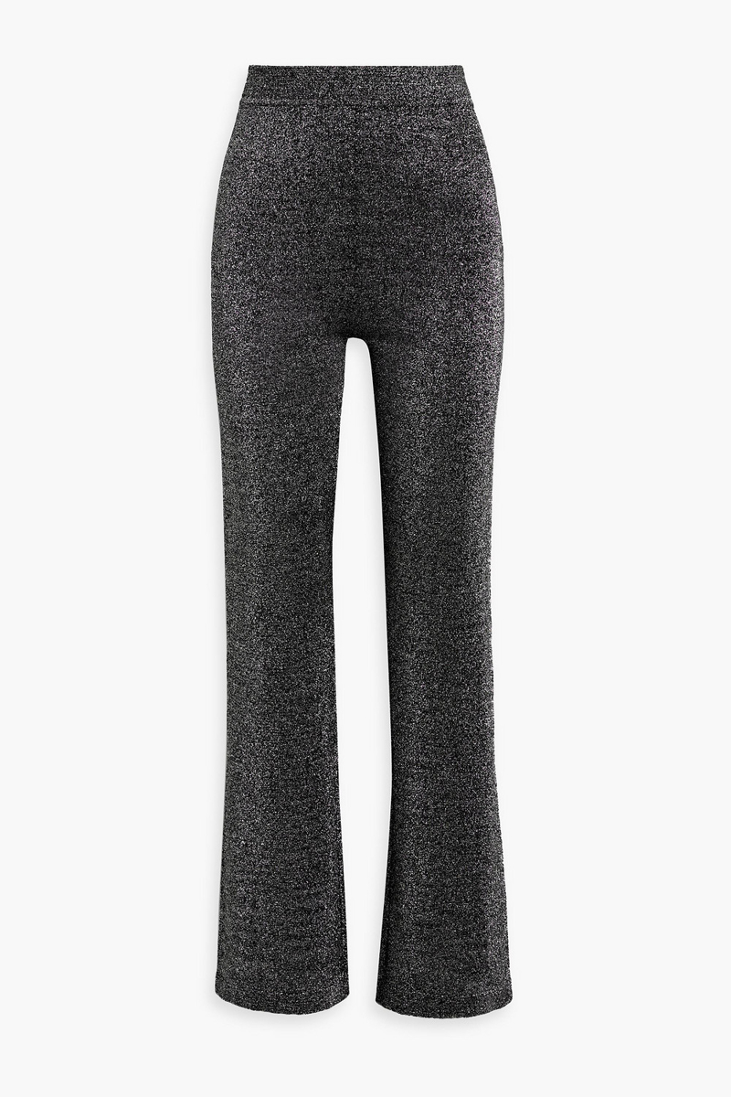 missoni - metallic crochet-knit flared pants - metallic - it 38