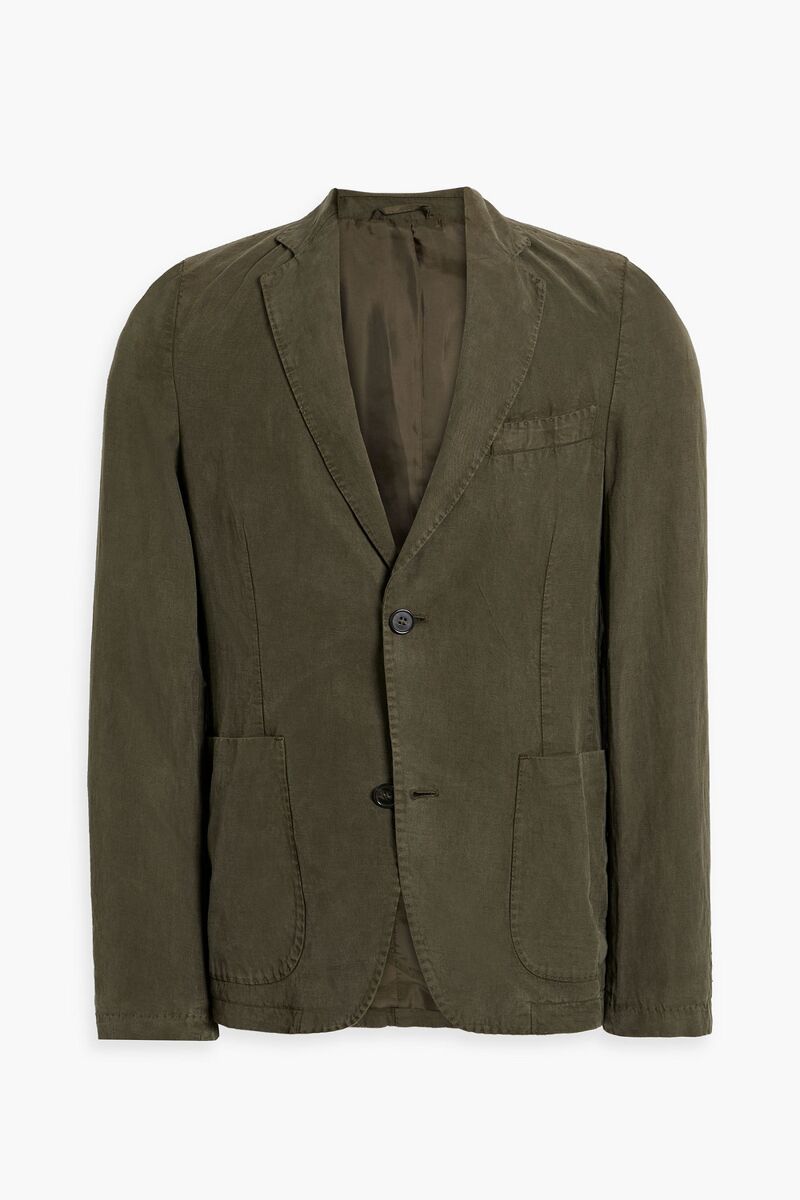 Officine Générale - Nehemiah Lyocell, cotton and linen-blend blazer - Green - IT 46
