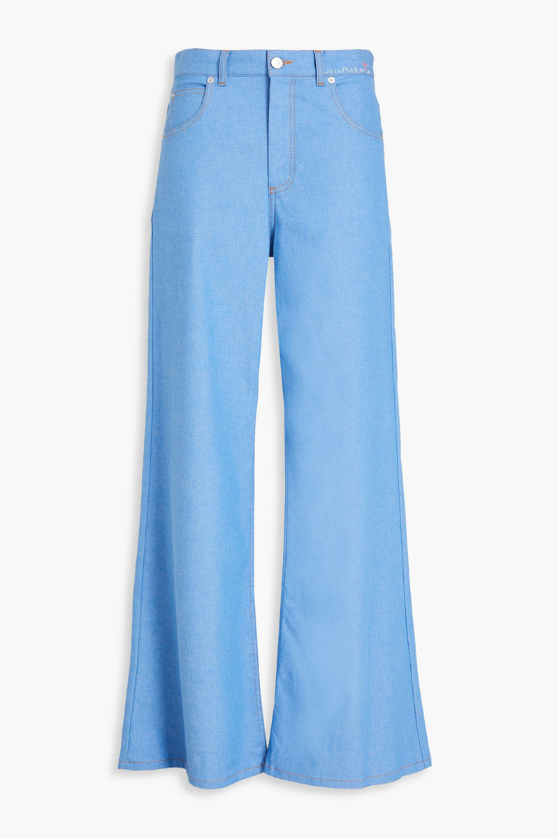 marni - high-rise wide-leg jeans - blue - it 42