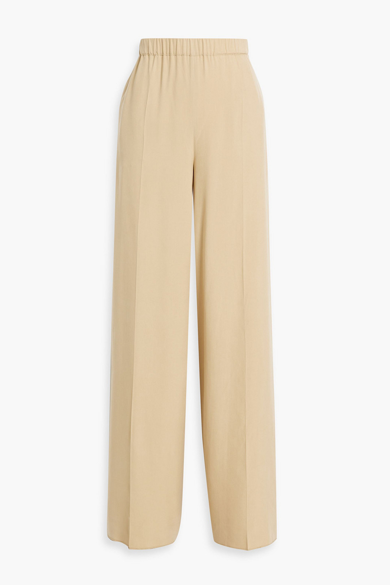 max mara - silk wide-leg pants - neutral - it 48