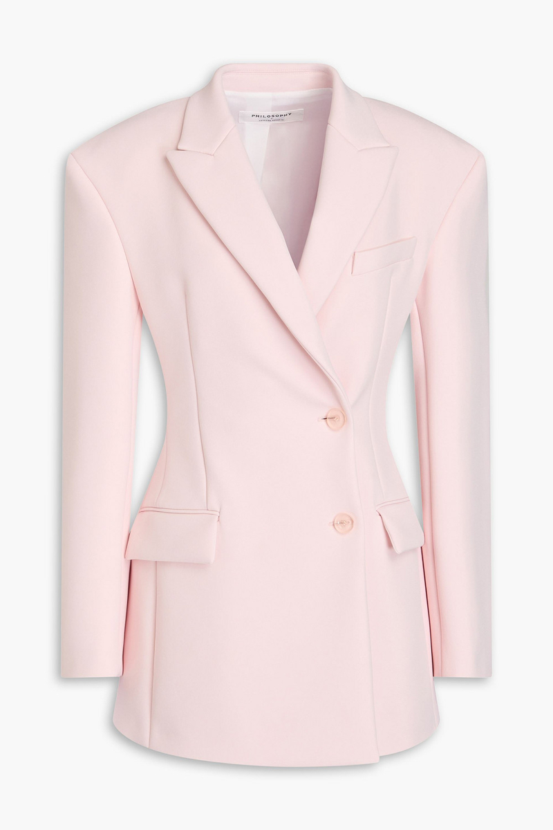 philosophy di lorenzo serafini - double-breasted ponte blazer - pink - it 36