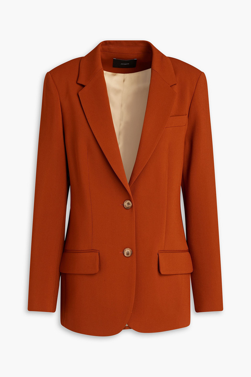 Joseph - Jackie crepe blazer - Brown - FR 38