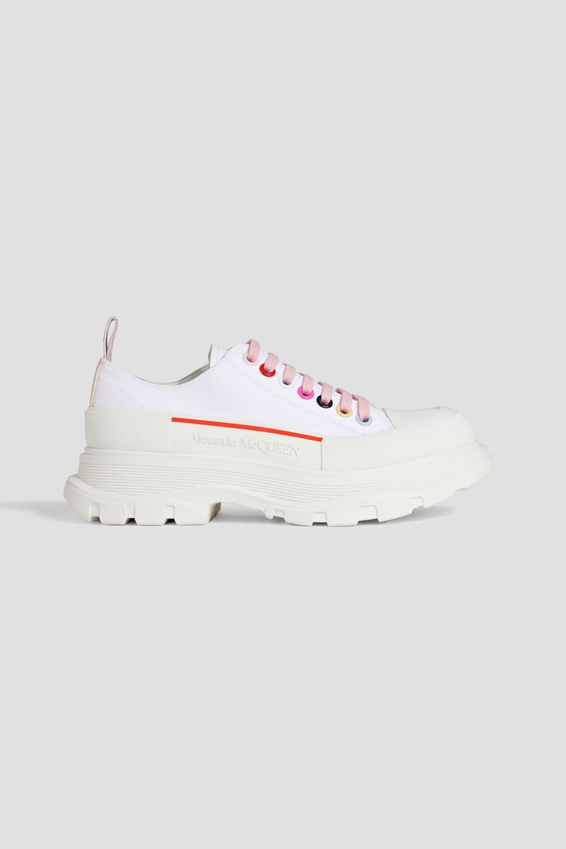 McQueen - Tread Slick canvas sneakers - White - EU 40