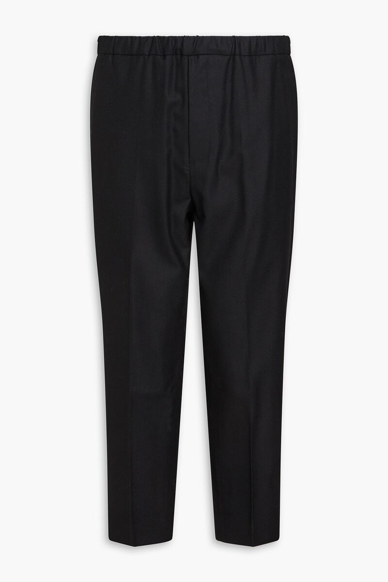 John Elliott - Tapered wool-blend twill pants - Black - 3