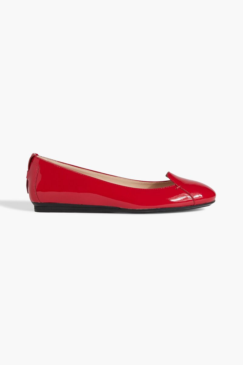 Tod's - Patent-leather ballet flats - Red - EU 37