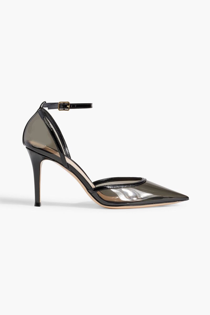 Gianvito Rossi - Sabin TPU and patent-leather pumps - Black - EU 39.5