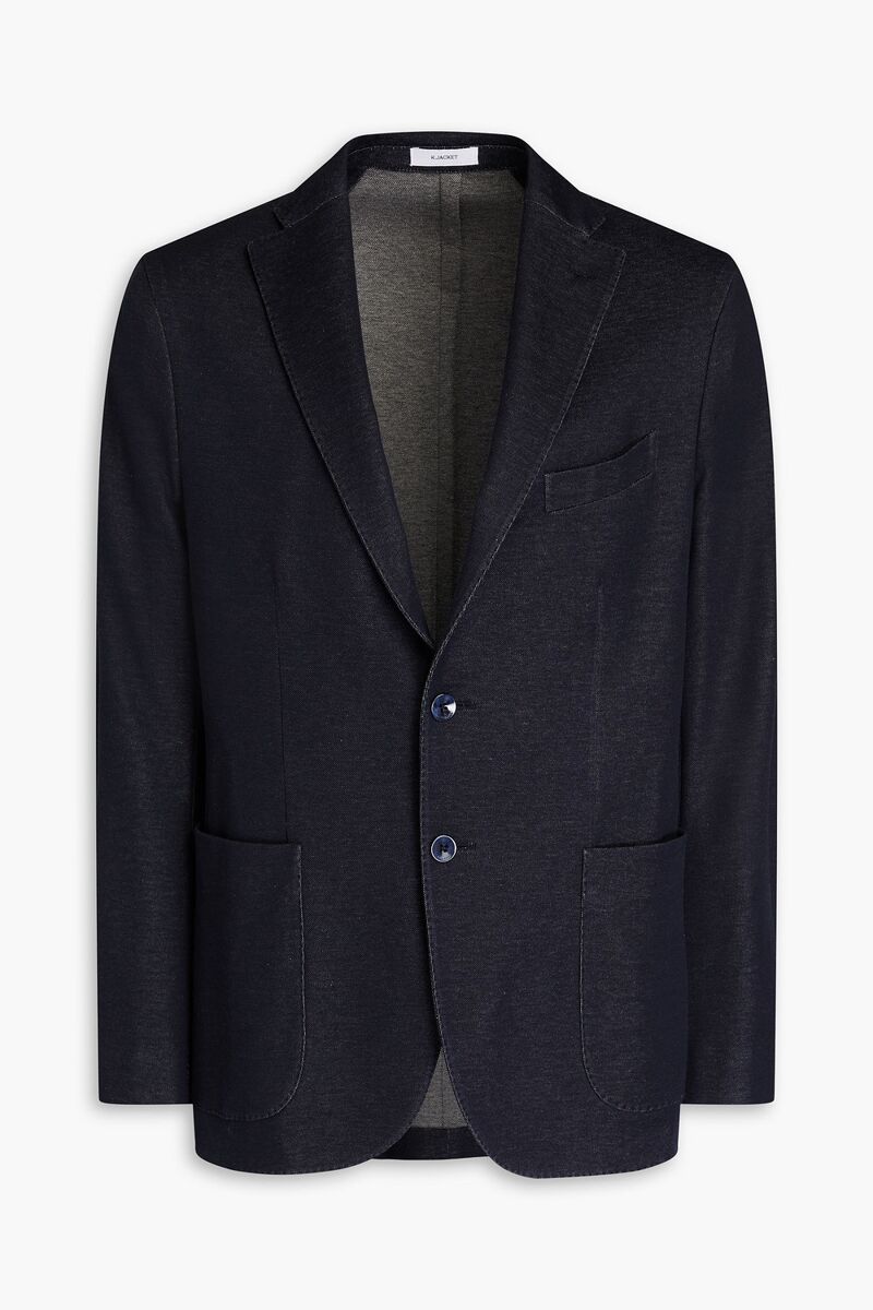 Boglioli - Jacquard-knit cotton blazer - Blue - IT 46