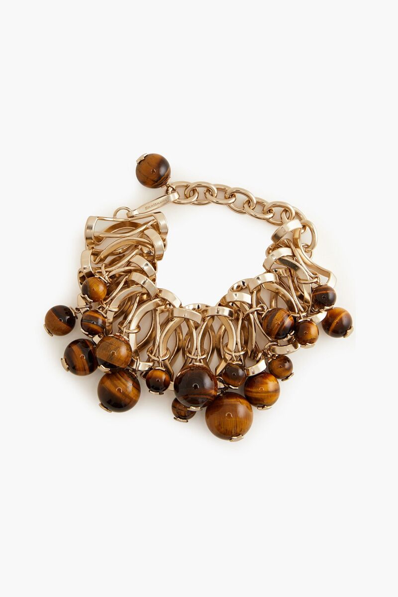 Zimmermann - Gold-tone agate bracelet - Brown - OneSize