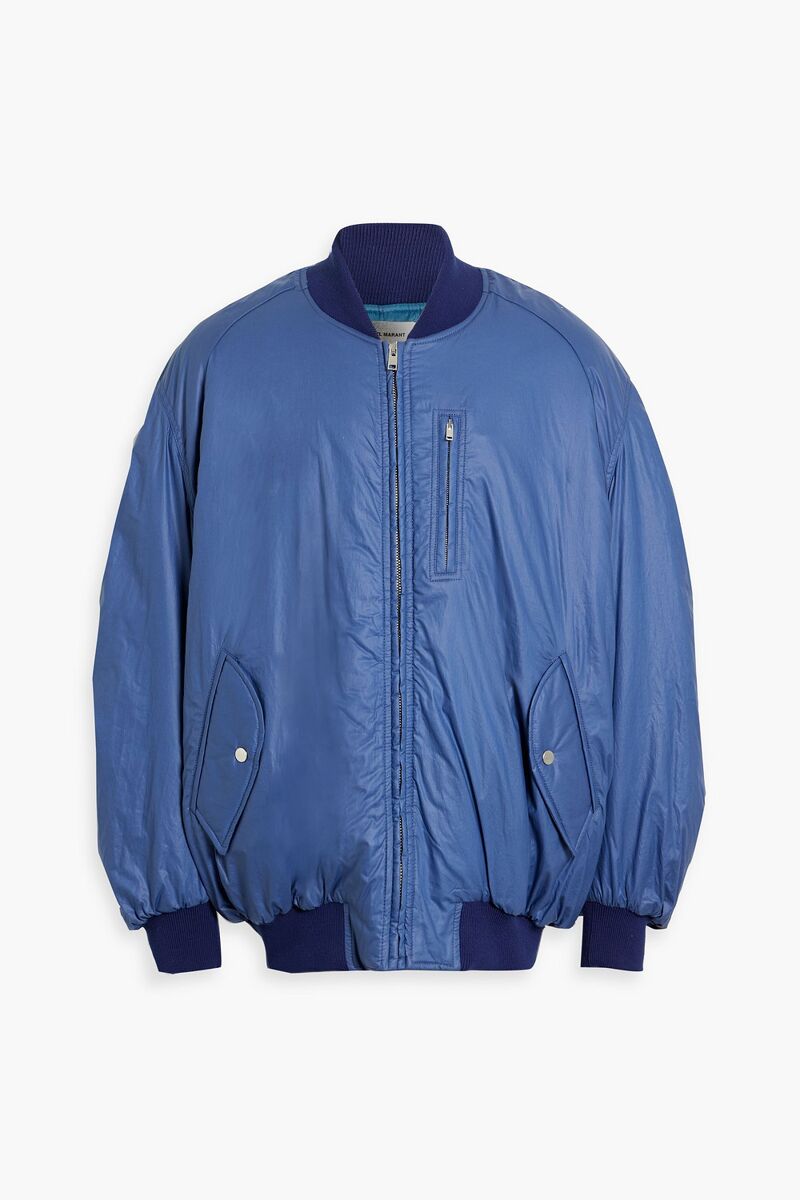 Isabel Marant - Kyam padded cotton-shell bomber jacket - Blue - XL