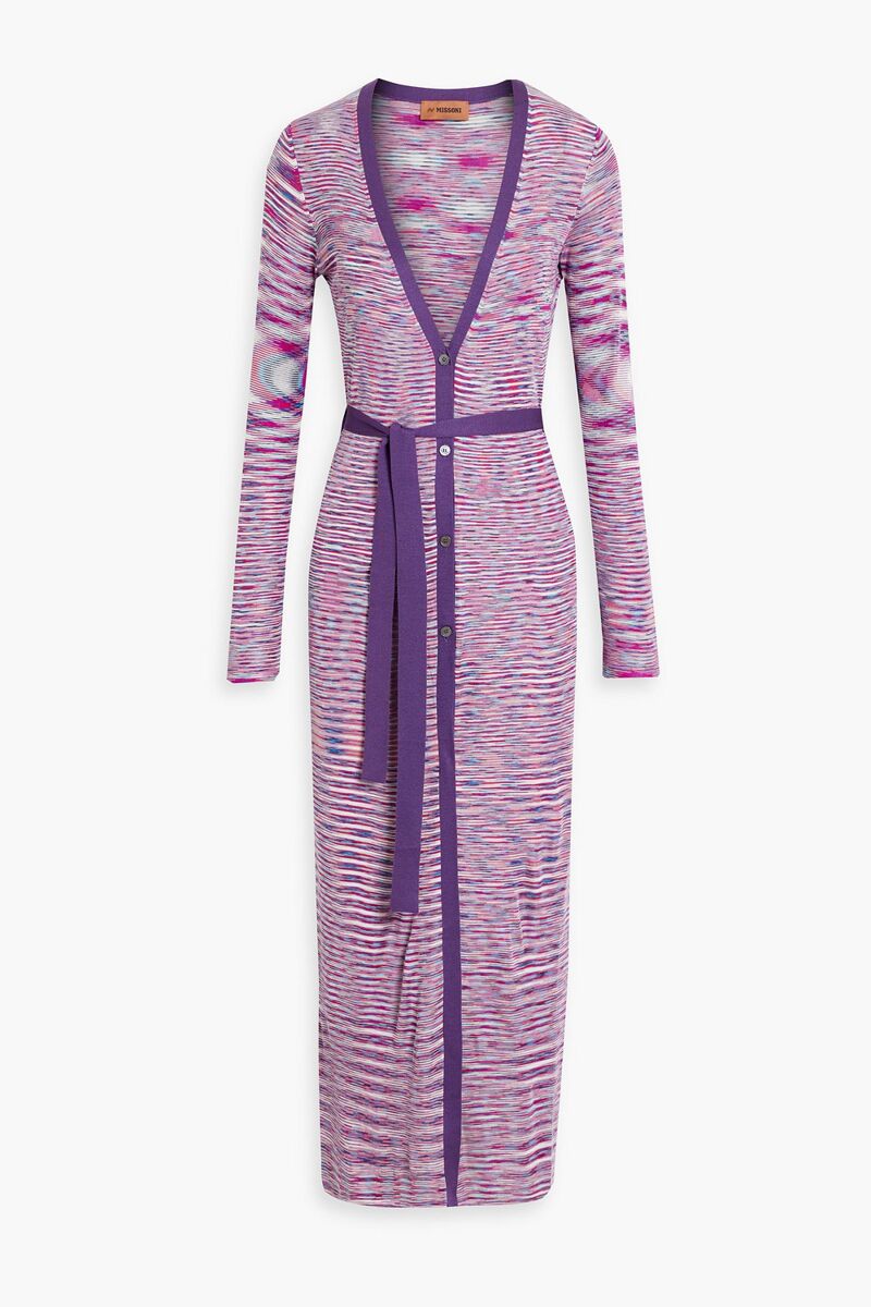 Missoni - Space-dyed silk cardigan - Purple - IT 40