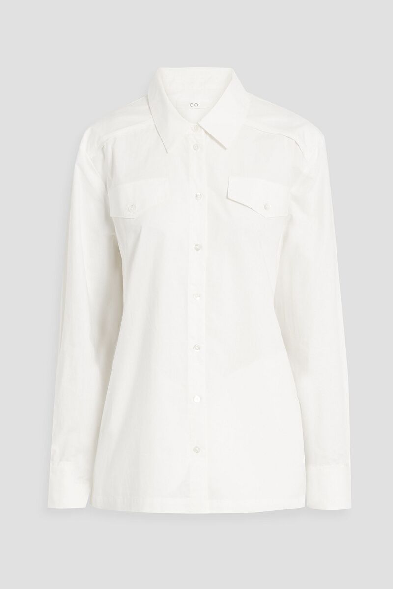 Co - Cotton-poplin shirt - White - XS