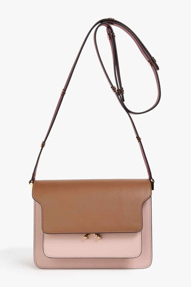 Marni - Trunk color-block leather shoulder bag - Pink - OneSize