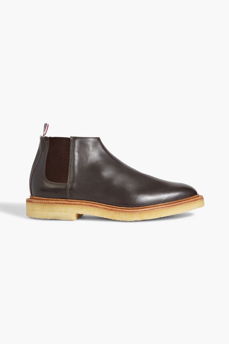 Thom Browne - Leather Chelsea boots - Brown - US 8