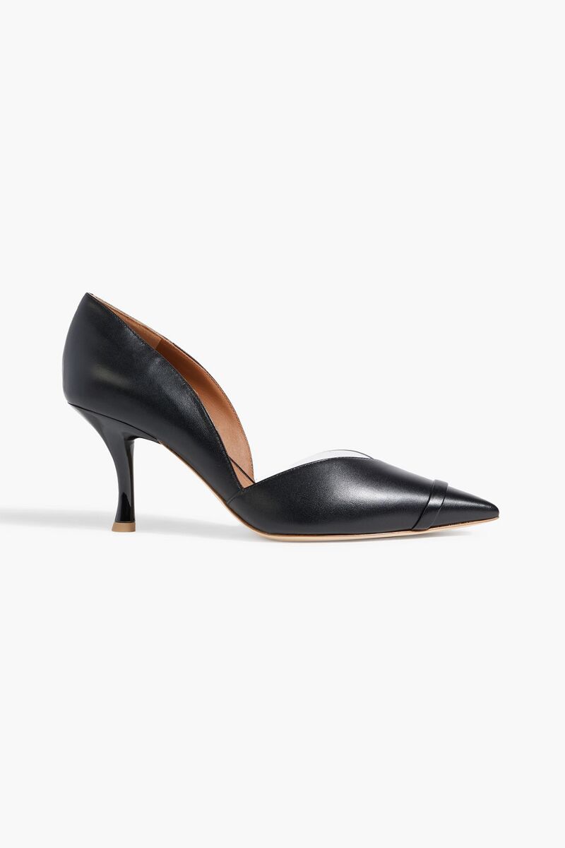 Malone Souliers - Hurley 70 leather and PVC pumps - Black - EU 38