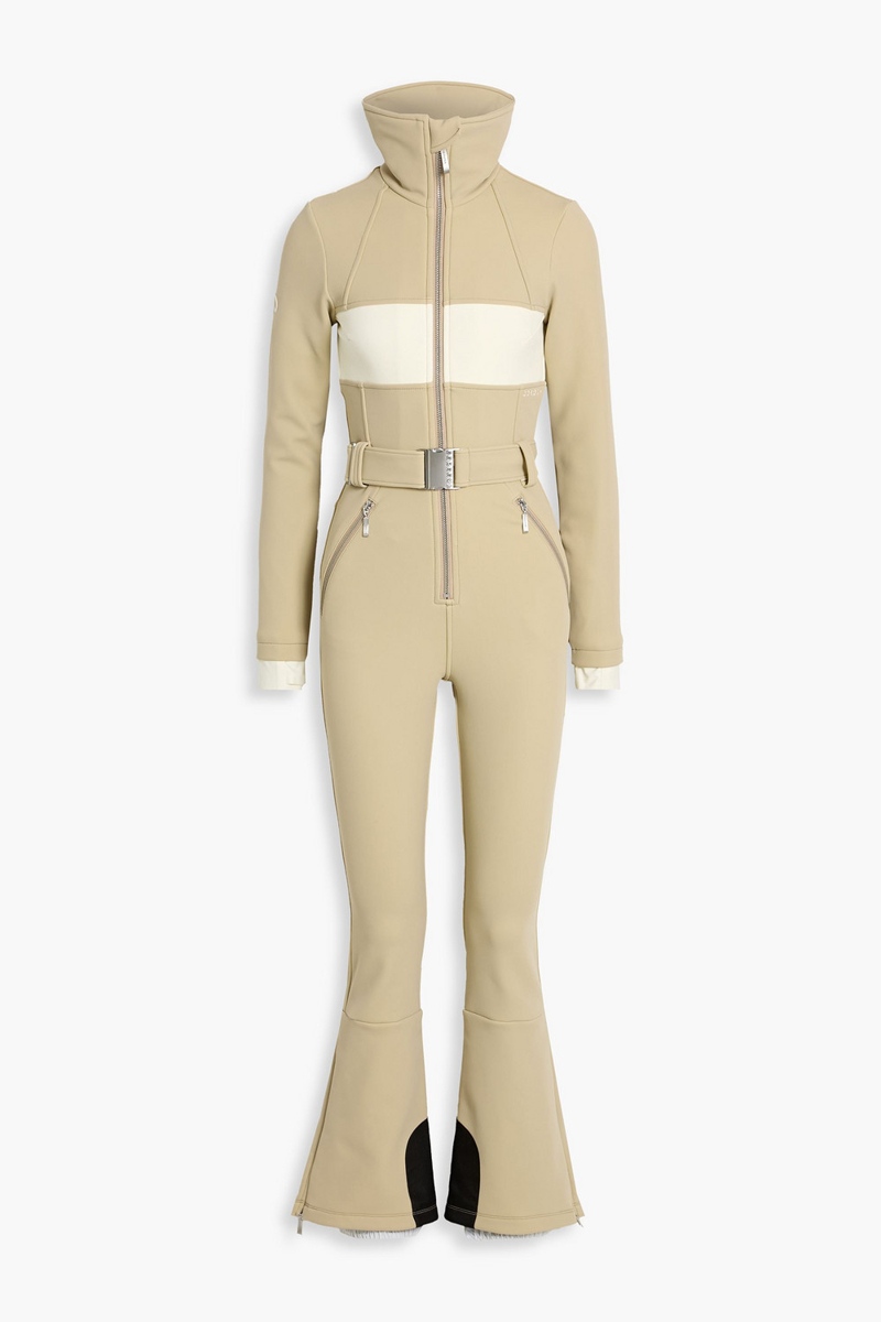 cordova - fora belted stretch-shell ski suit - neutral - xl