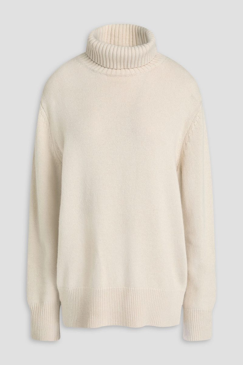 joseph - knitted turtleneck sweater - white - xxs