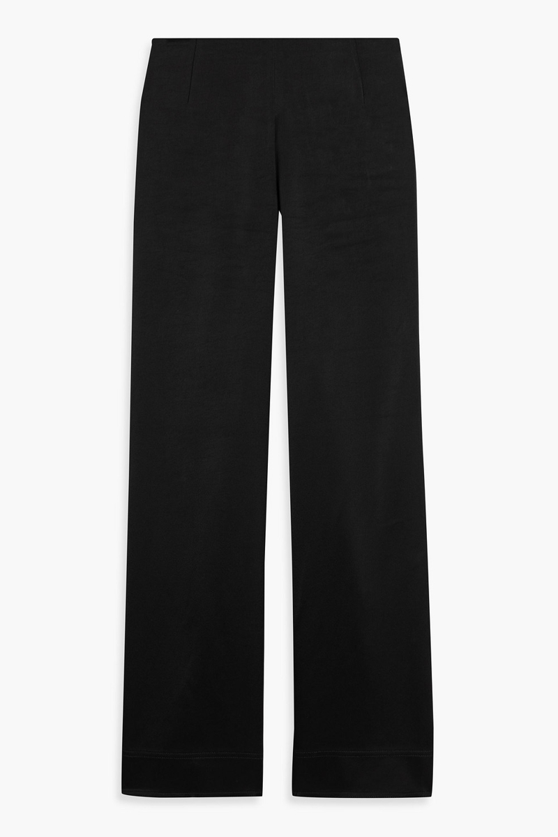toteme - satin-crepe wide-leg pants - black - fr 30