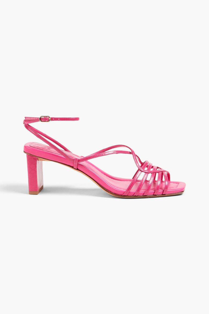 Alexandre Birman - Naya 50 patent-leather sandals - Pink - EU 37