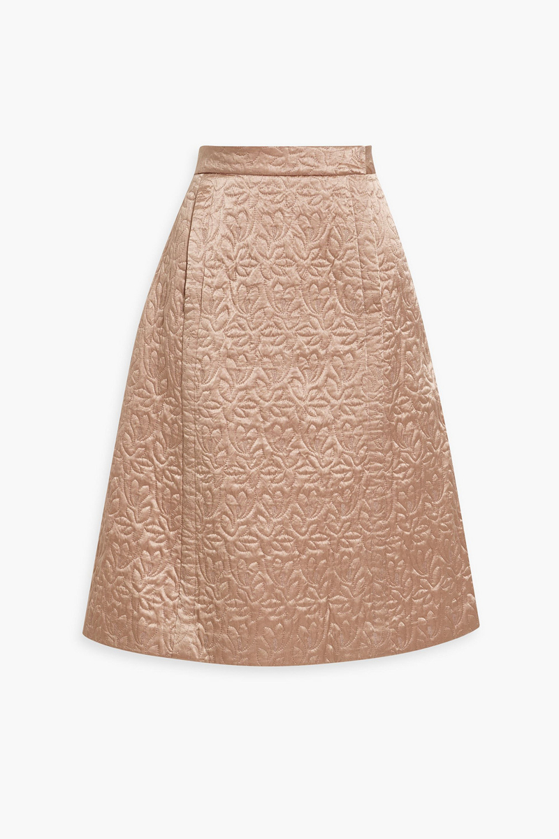mm6 maison margiela - quilted satin skirt - pink - it 38
