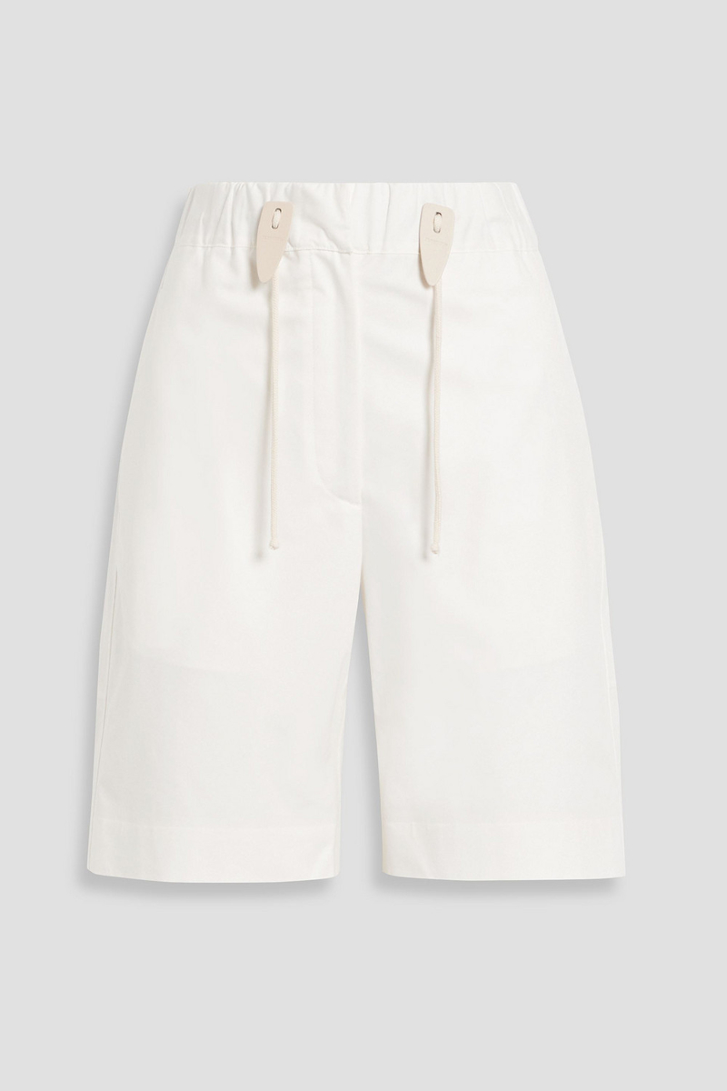 jil sander - cotton shorts - white - fr 32