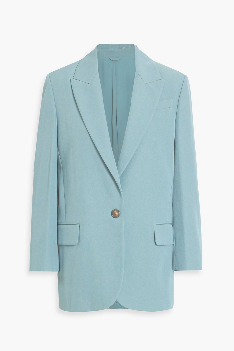 Brunello Cucinelli - Wool and cotton-blend twill blazer - Blue - IT 40