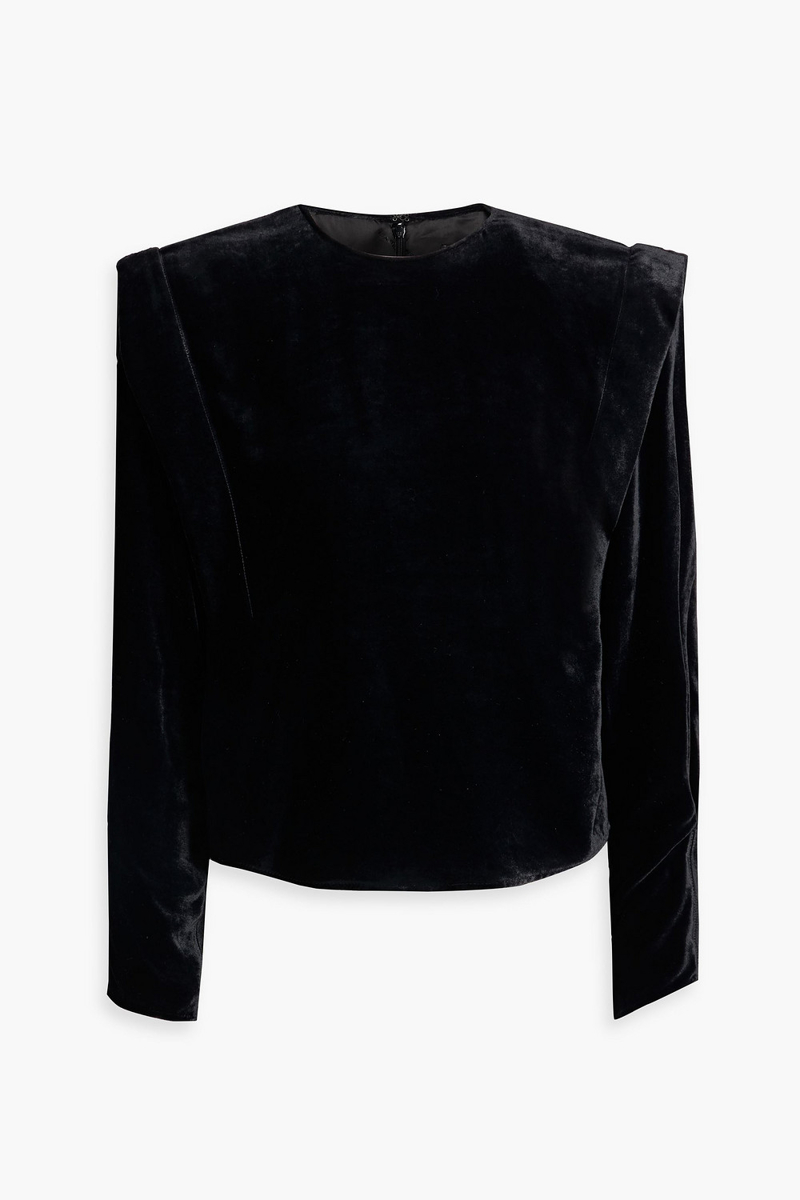 Isabel Marant - Gabazola velvet top - Black - FR 34