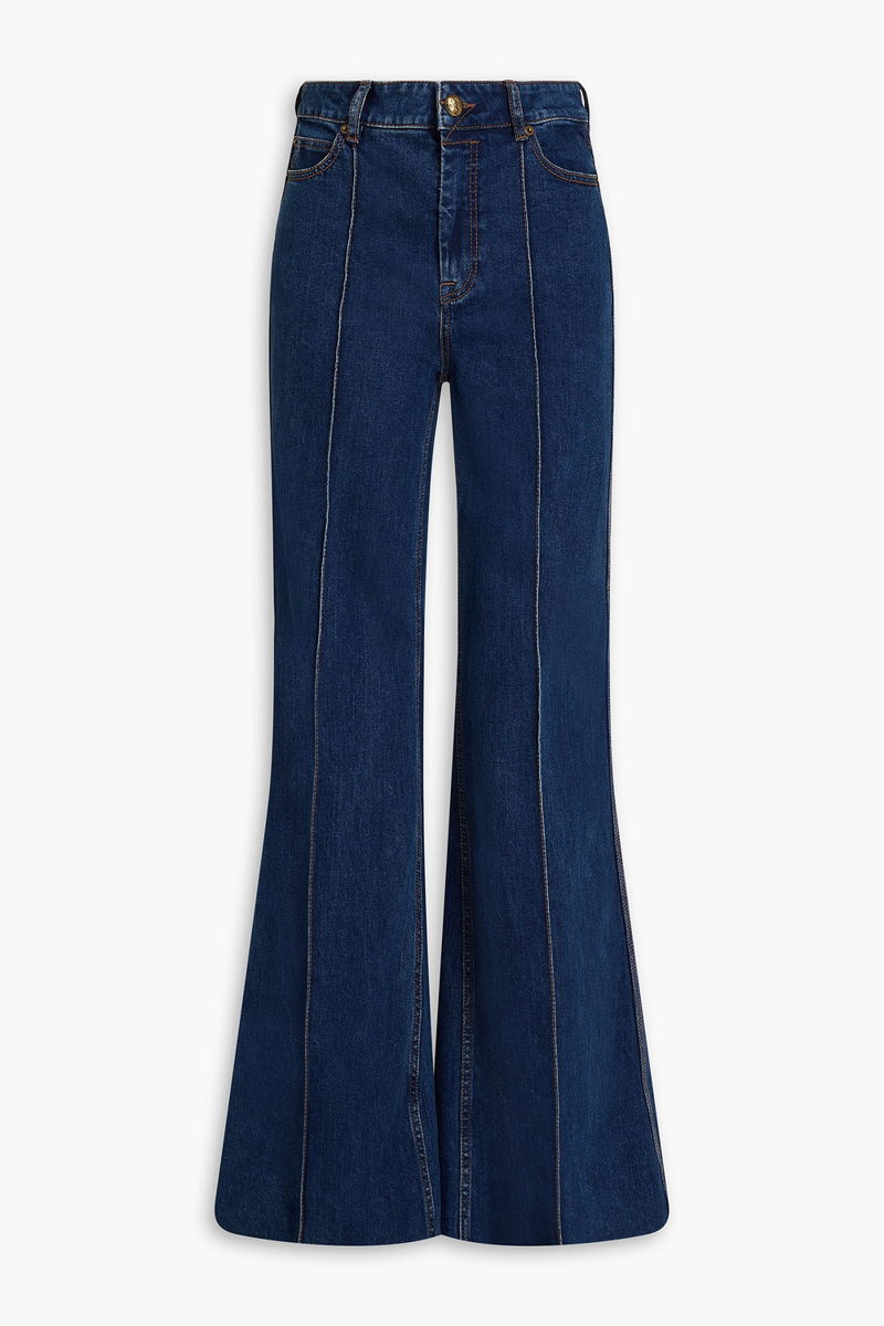 zimmermann - high-rise wide-leg jeans - blue - 30