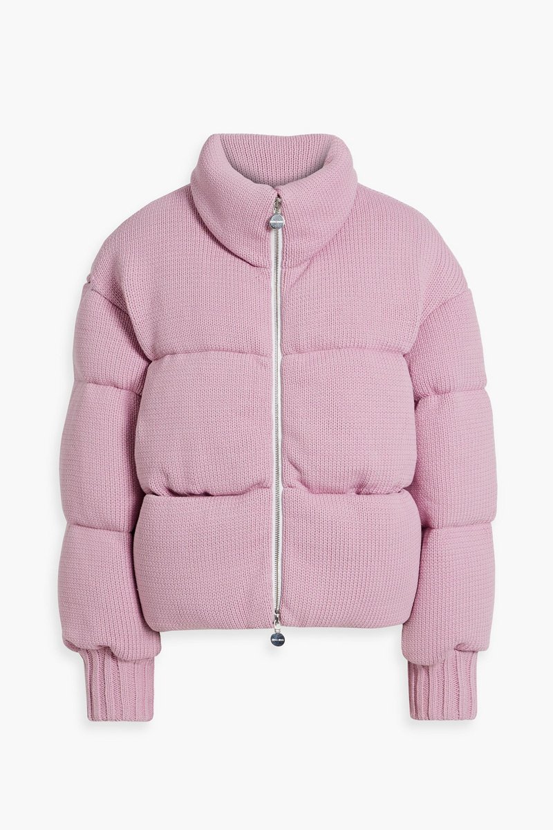 ienki ienki - quilted cotton-blend down jacket - pink - s