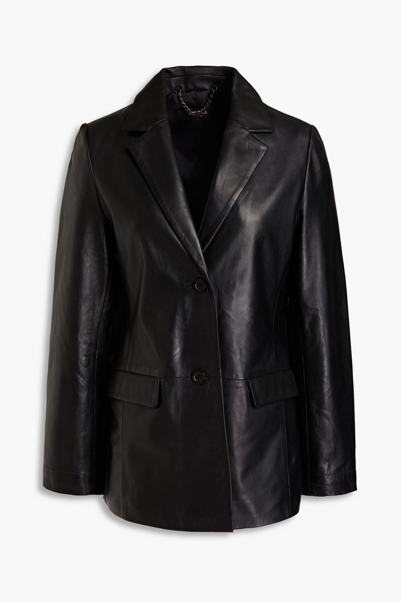 Muubaa - Daryana leather blazer - Black - UK 12